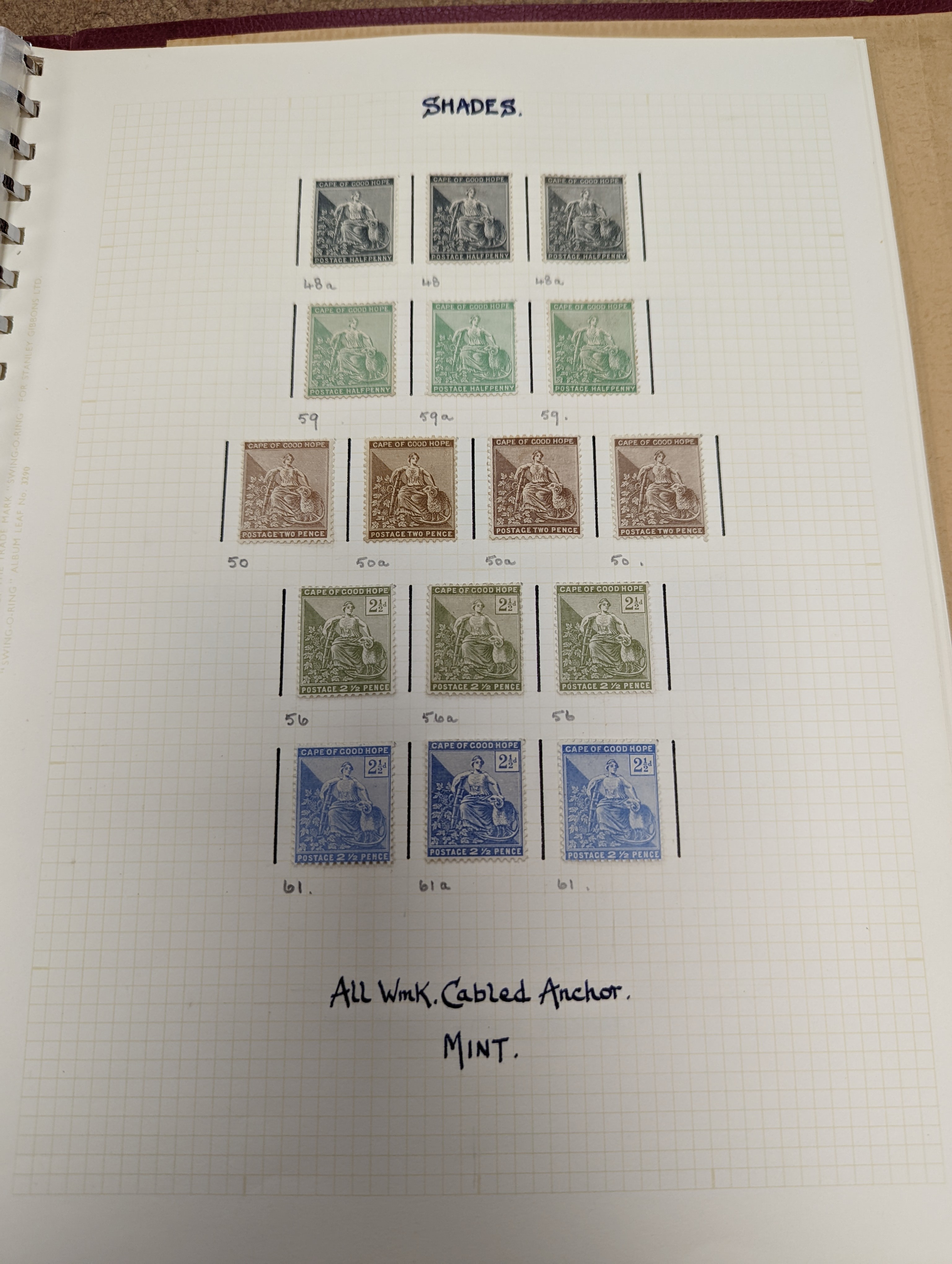 Cape of Good Hope - fine collection in 2 albums and stock book from 1853 1d used pair, 4d block of three used (and certificate), 1859 1sh dark green mint pair, 1861 1d woodblock used (sg 13a), 1863-64 1d, 4d and 6d mint